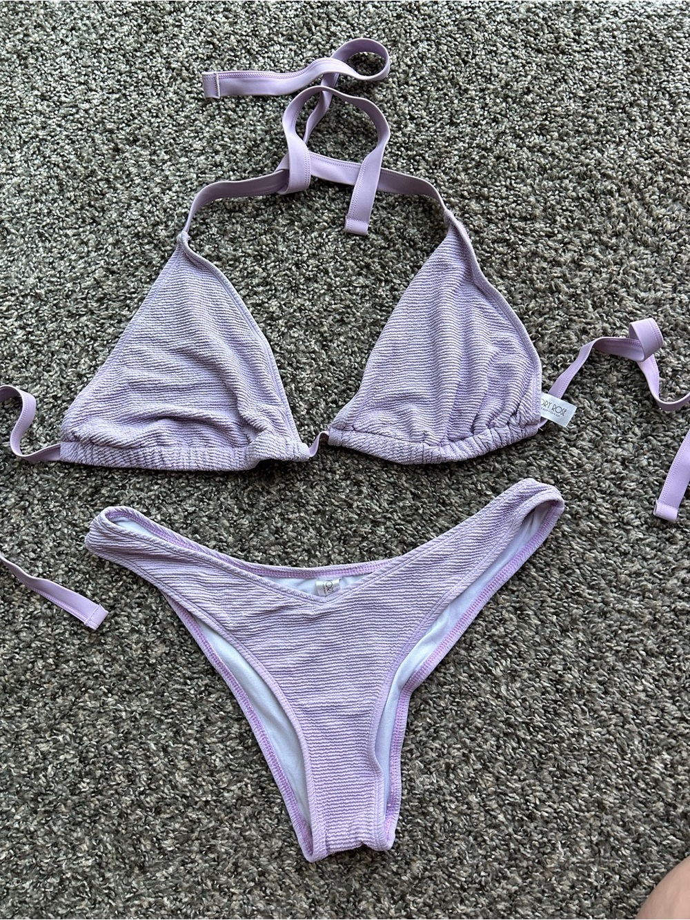 Lavender/purple bikini set (fuller bust) - please read description